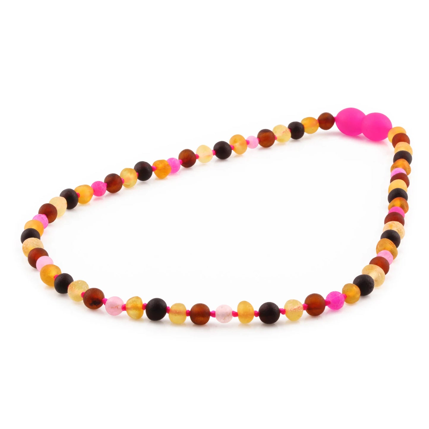 SET BAYI AMBER DENGAN PINK FROST AGATE. LE562