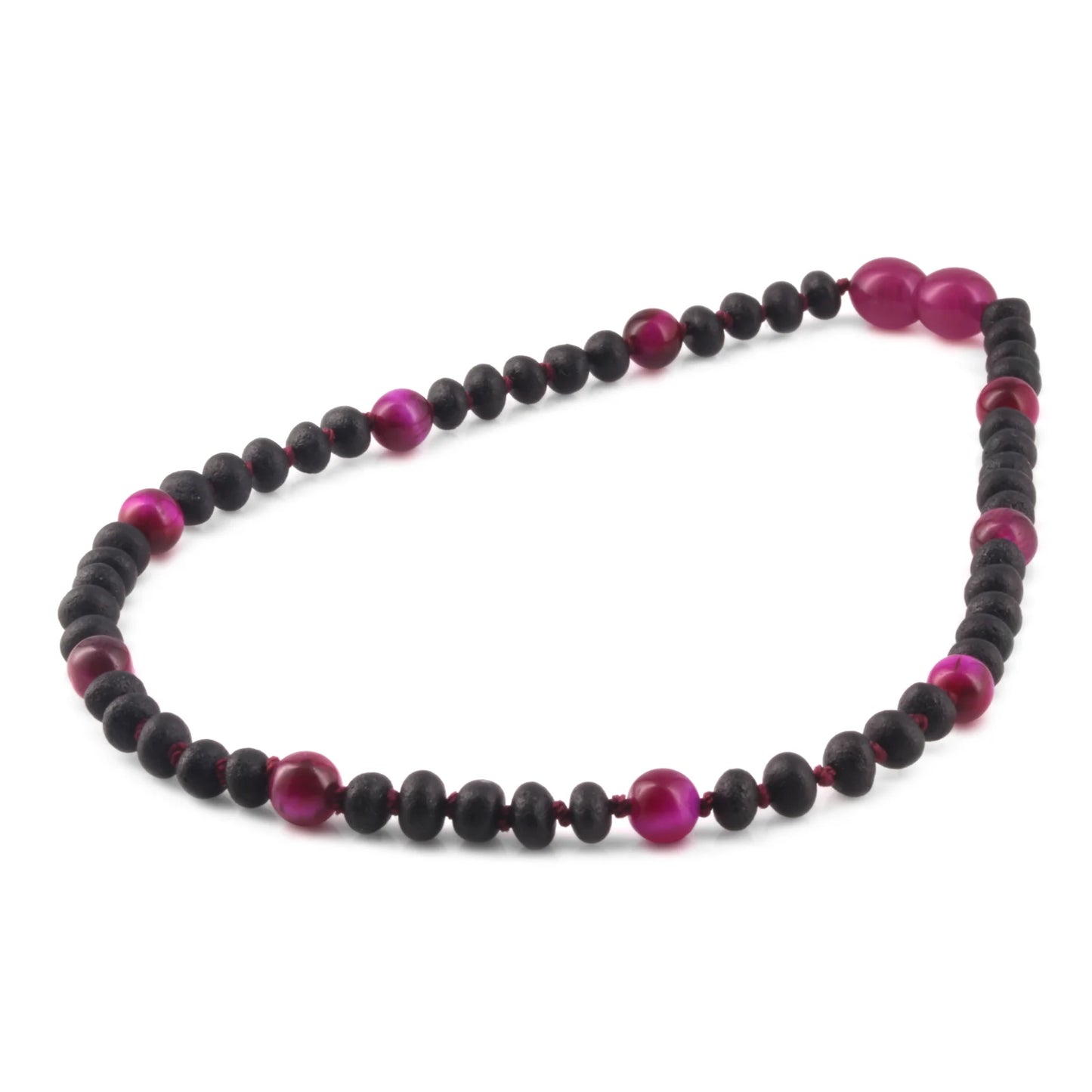 KALUNG BAYI AMBER DENGAN MAGENTA TIGER EYE. LE571