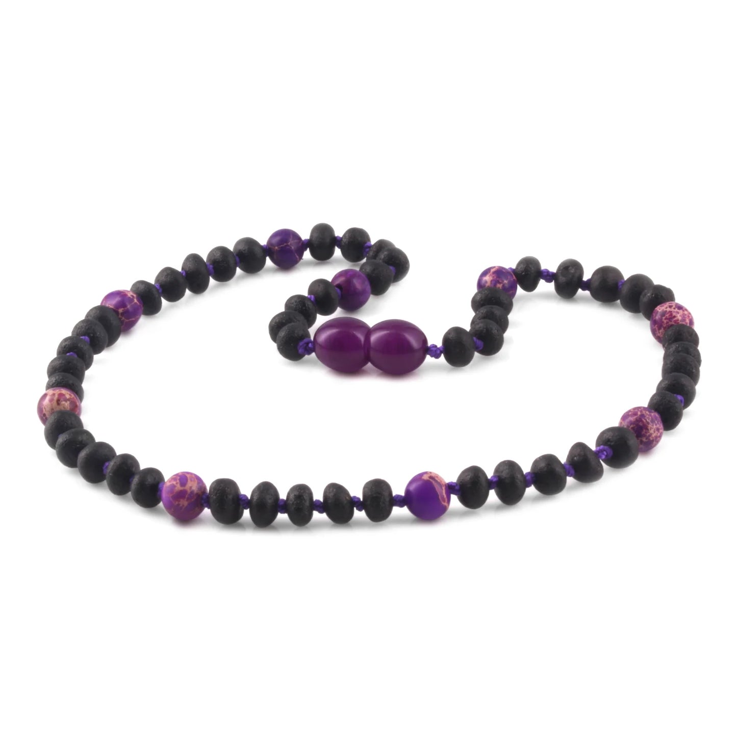 KALUNG BAYI AMBER DENGAN PURPLE IMPERIAL JASPER. LE573
