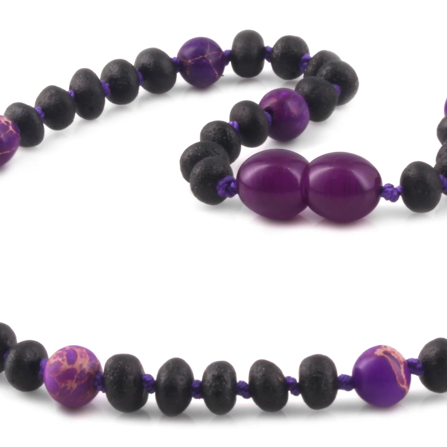 KALUNG BAYI AMBER DENGAN PURPLE IMPERIAL JASPER. LE573