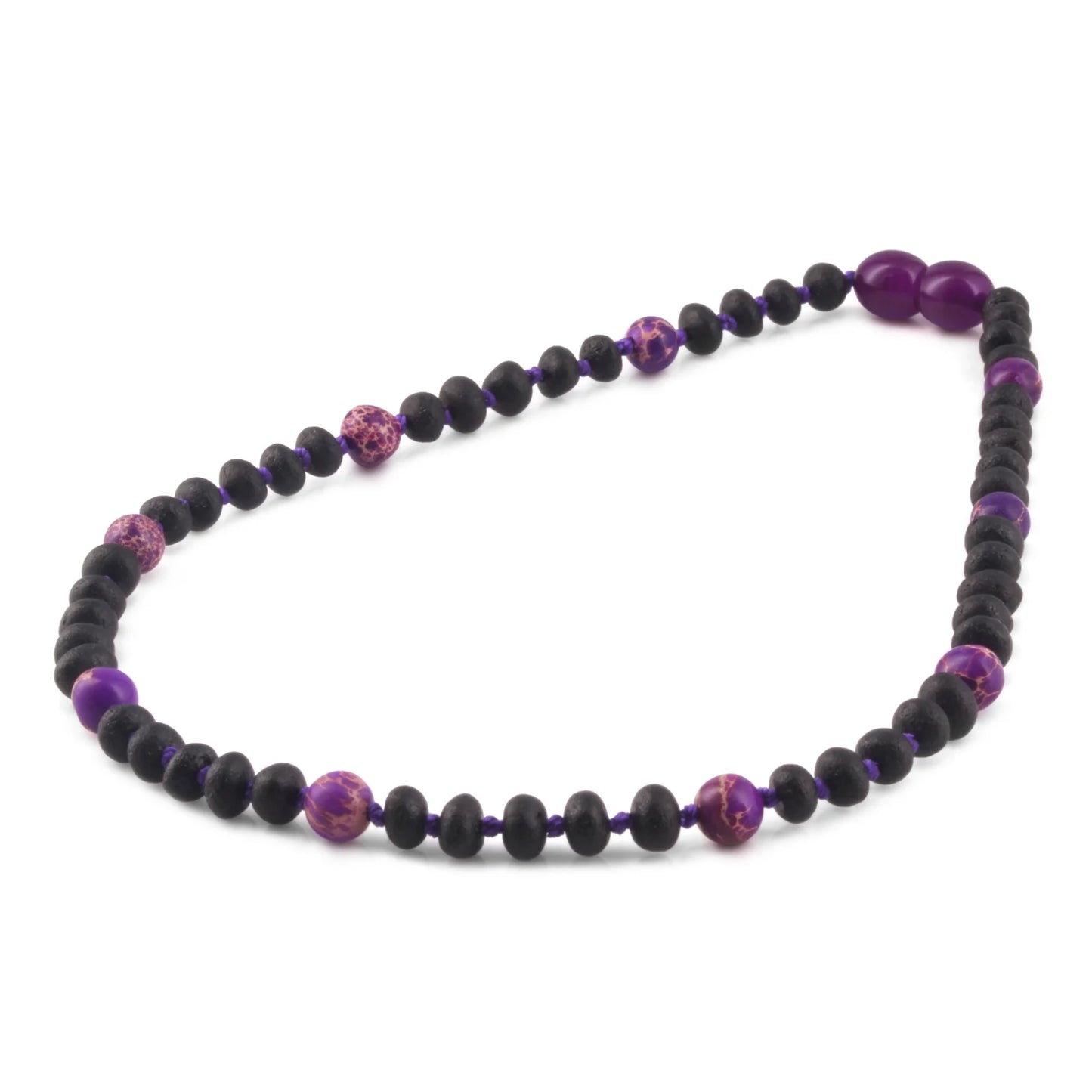 KALUNG BAYI AMBER DENGAN PURPLE IMPERIAL JASPER. LE573