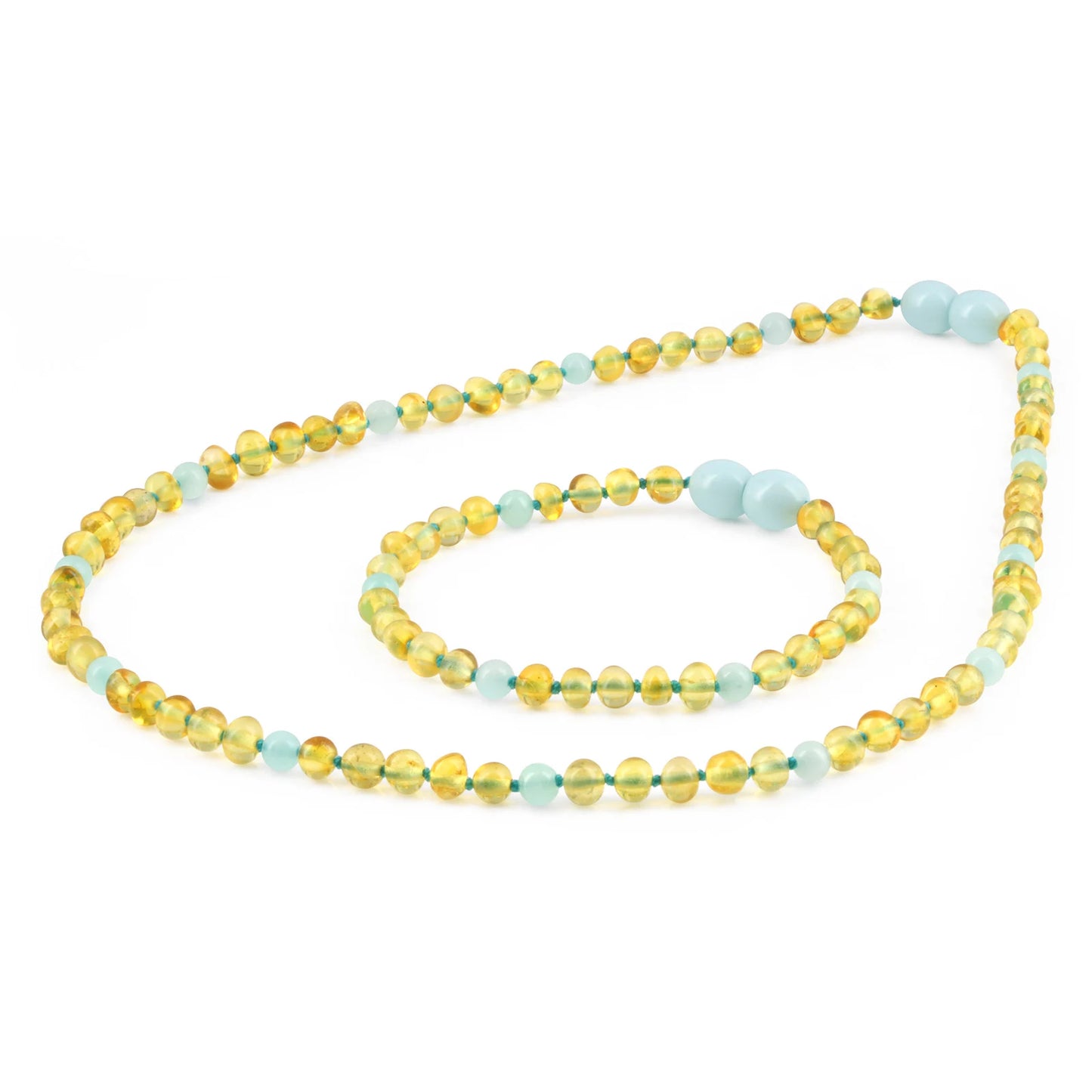 SET DEWASA AMBER DENGAN SKY BLUE JADE. BLE257
