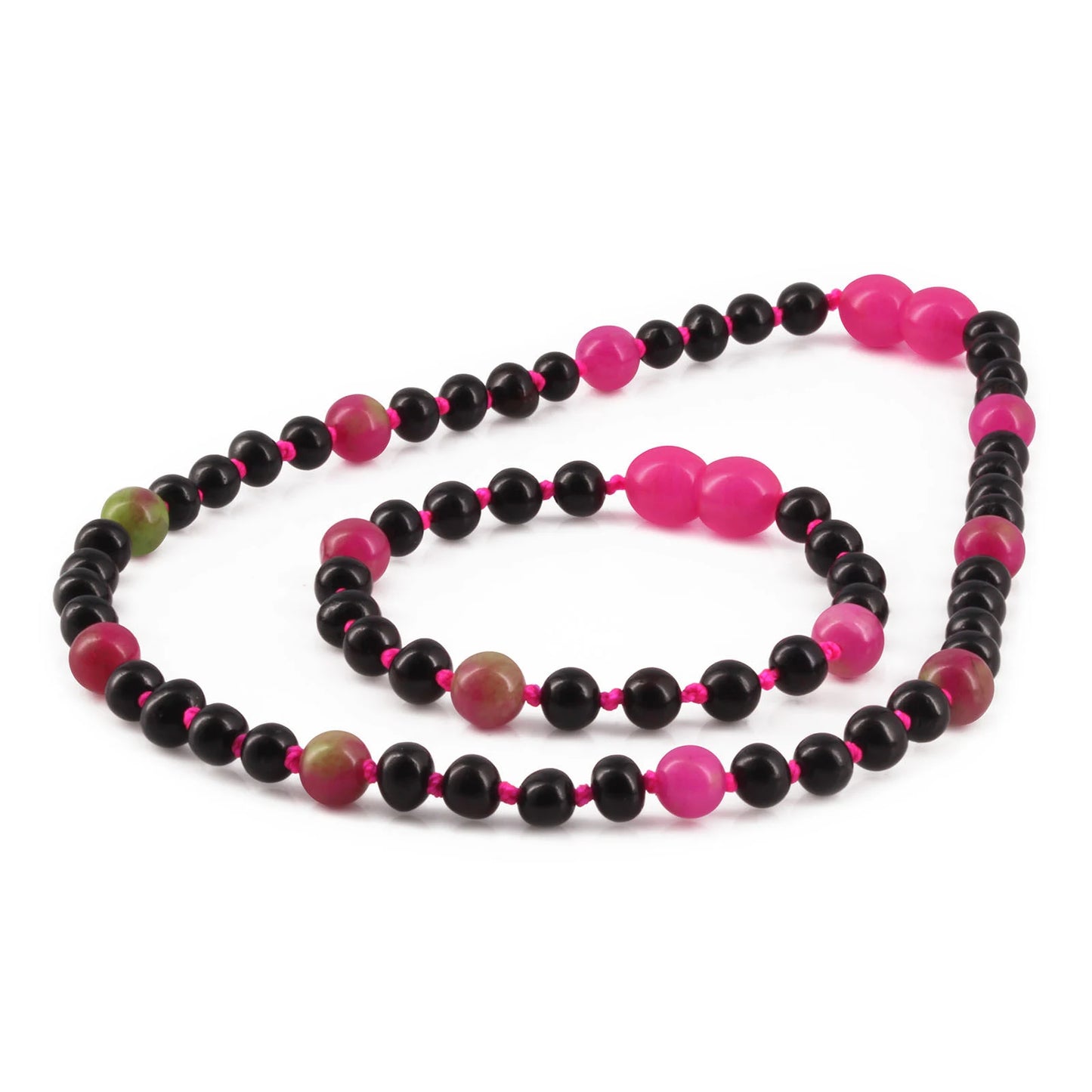 SET BAYI AMBER DENGAN PINK JADE. LE564