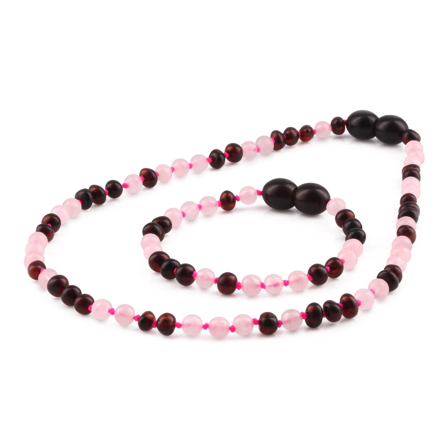 SET BAYI AMBER DENGAN ROSE QUARTZ. LE556