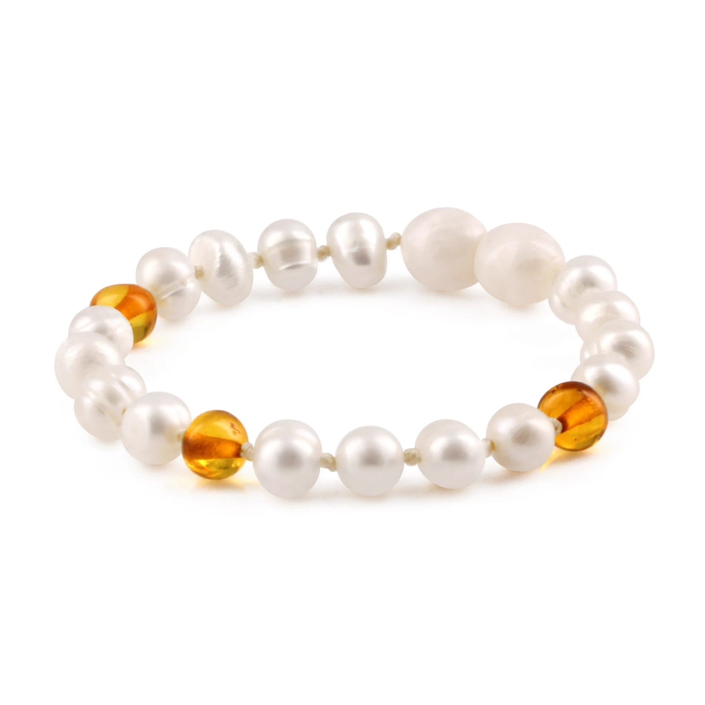 SET BAYI MUTIARA DENGAN BALTIC AMBER. P2