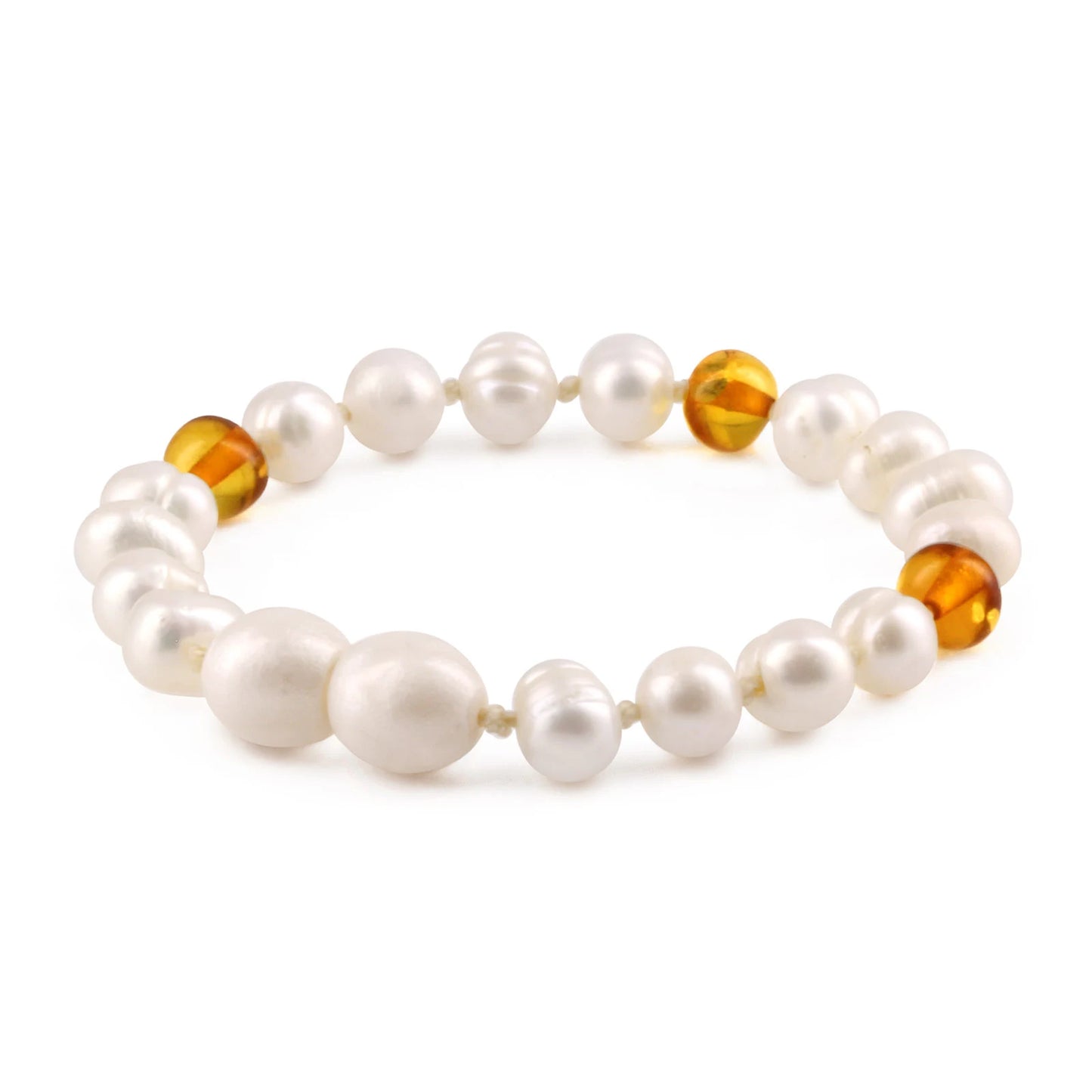 SET BAYI MUTIARA DENGAN BALTIC AMBER. P2