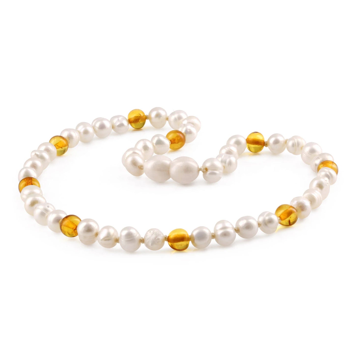 SET BAYI MUTIARA DENGAN BALTIC AMBER. P2