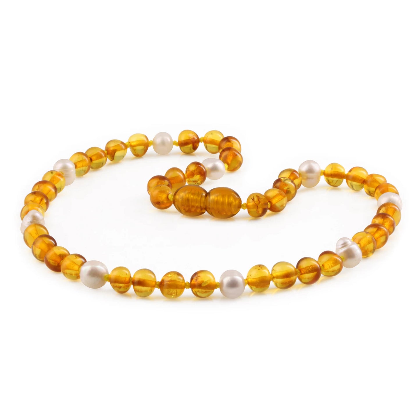 KALUNG BAYI AMBER DENGAN WHITE PEARL. P1