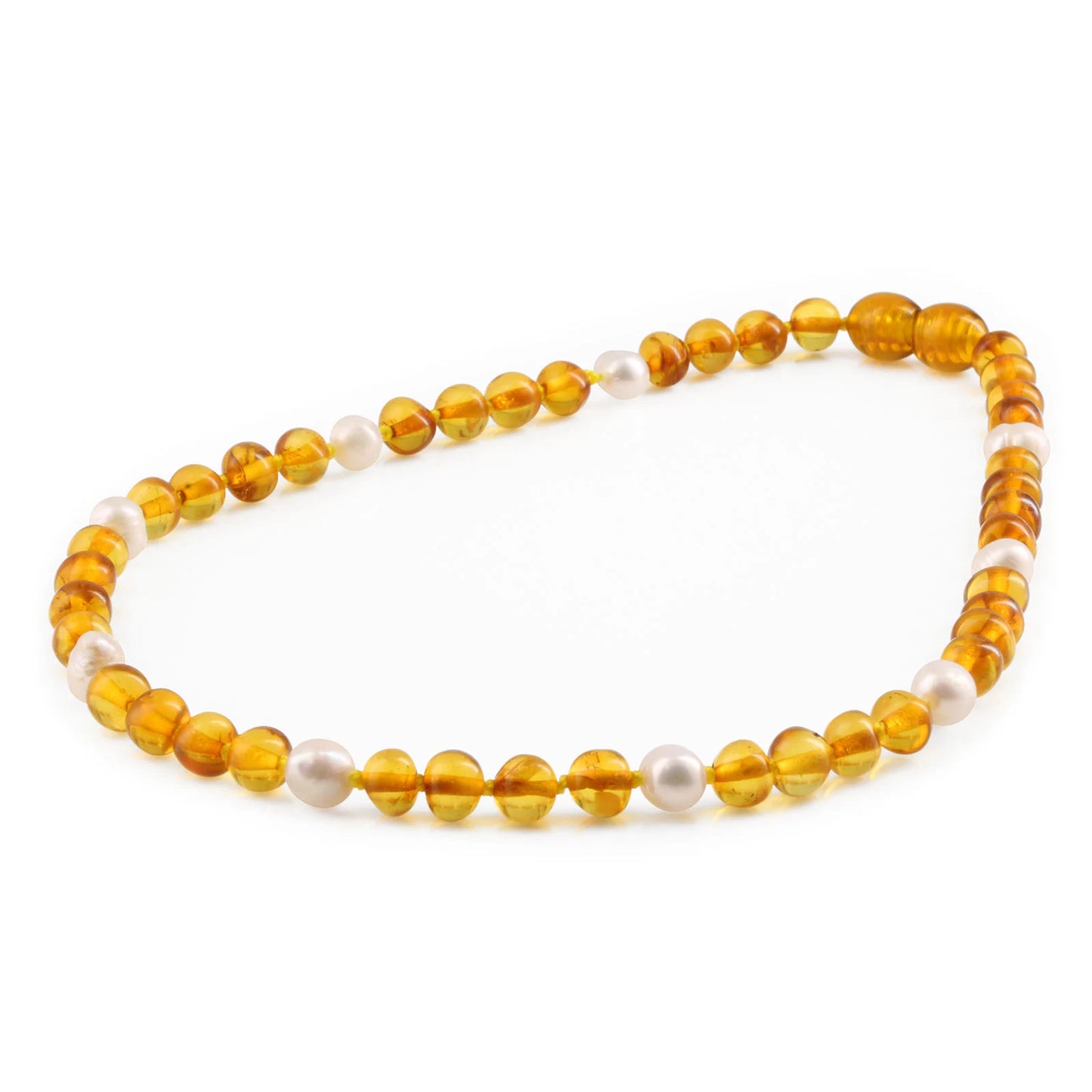 KALUNG BAYI AMBER DENGAN WHITE PEARL. P1
