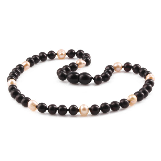 KALUNG BAYI AMBER DENGAN PINK PEARL. P3