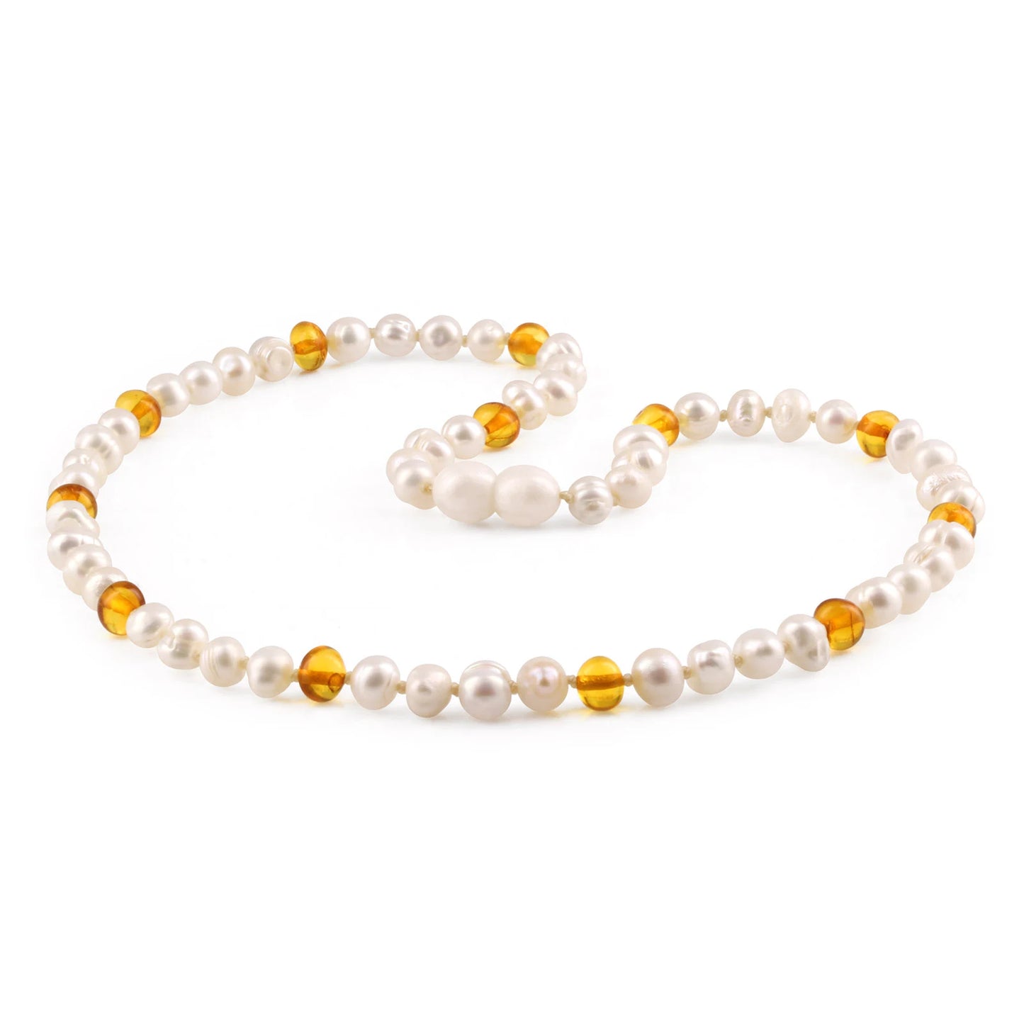 SET MUTIARA DENGAN BALTIC AMBER UNTUK DEWASA. P2