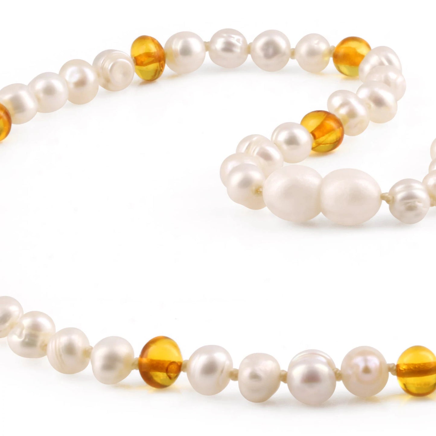 SET MUTIARA DENGAN BALTIC AMBER UNTUK DEWASA. P2
