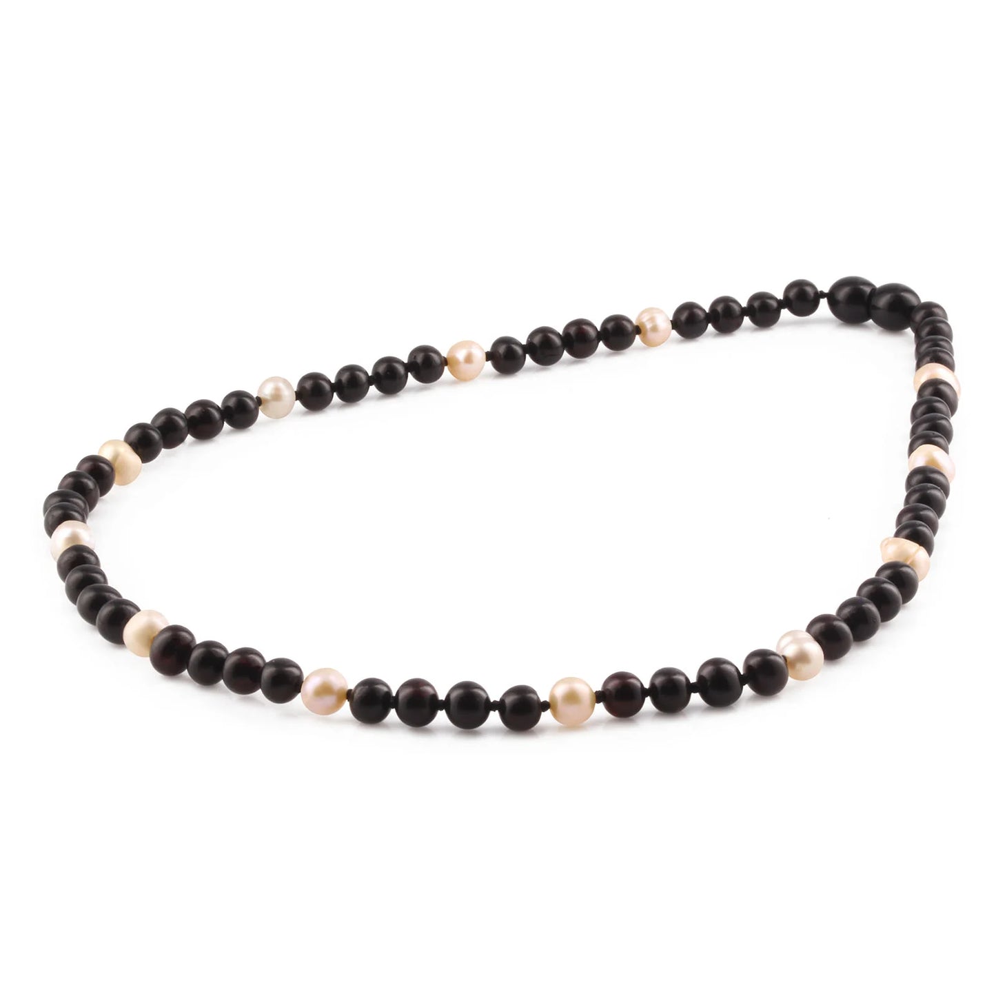 KALUNG AMBER DENGAN PINK PEARL UNTUK DEWASA. P3