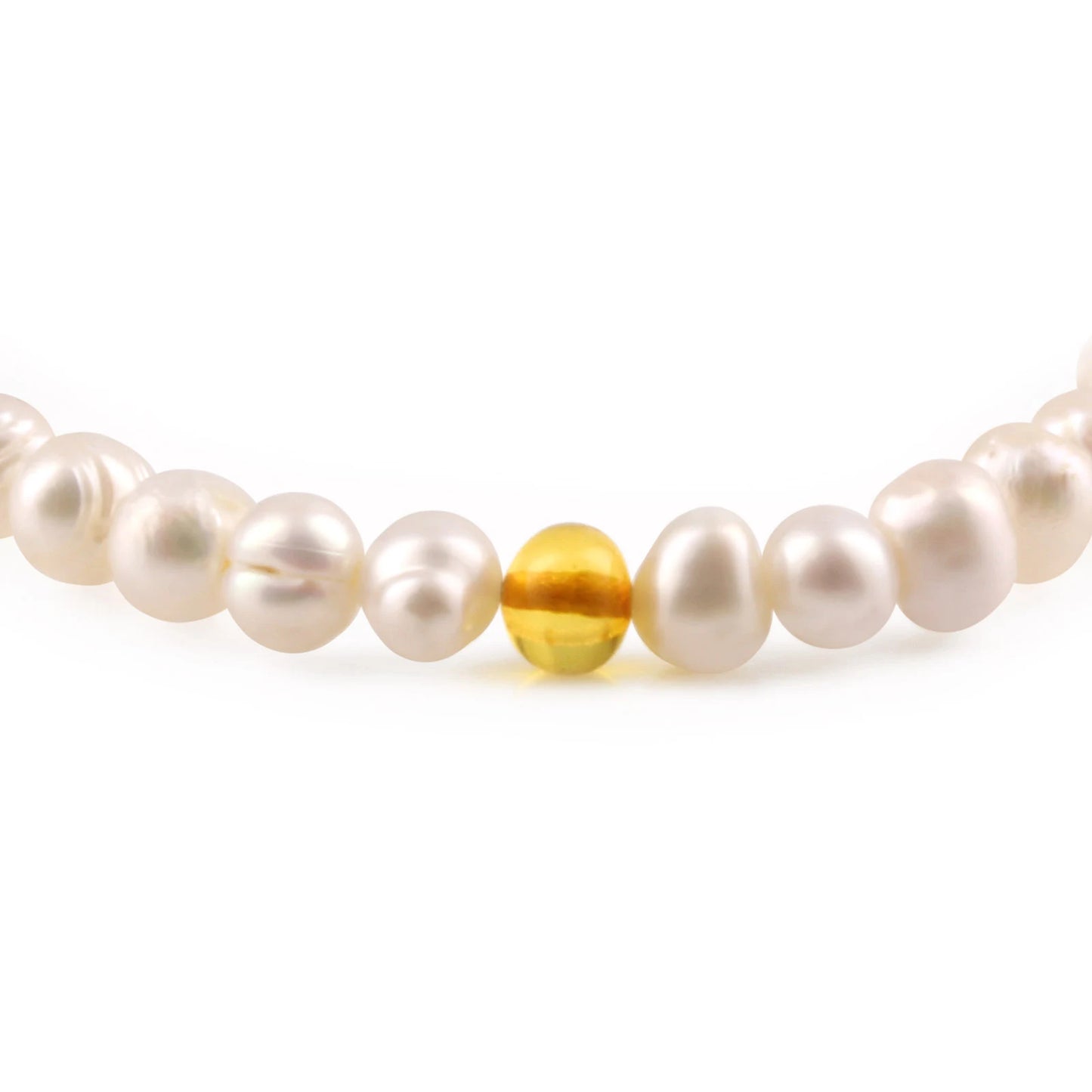 GELANG MUTIARA DENGAN BALTIC AMBER UNTUK DEWASA. P2