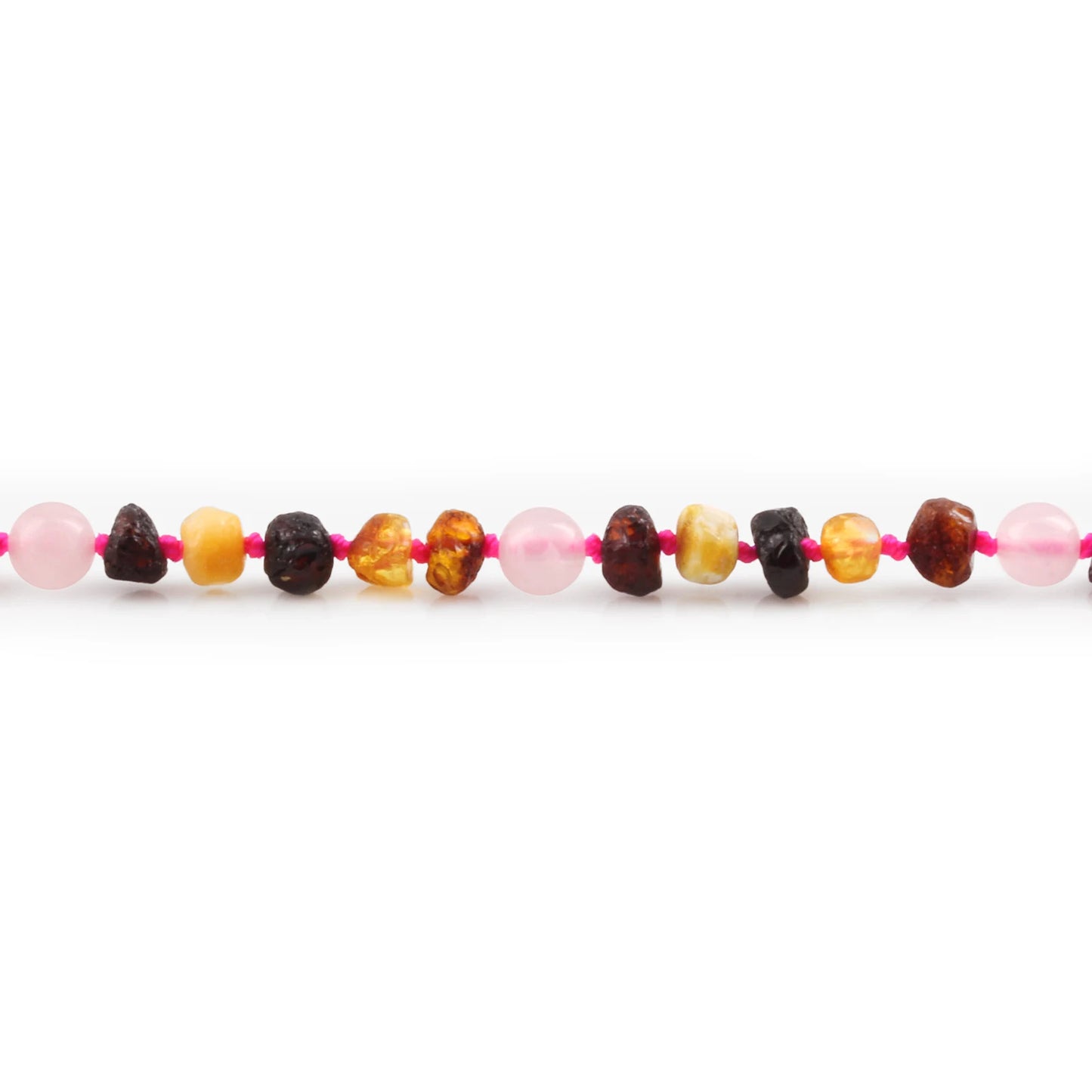 KALUNG AMBER DENGAN ROSE QUARTZ UNTUK JUNIOR. JN92