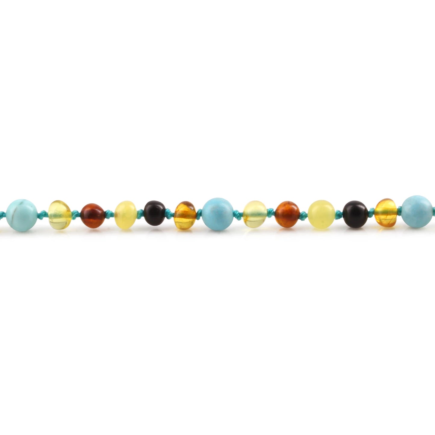 KALUNG AMBER DENGAN TURQUOISE UNTUK JUNIOR. JN95