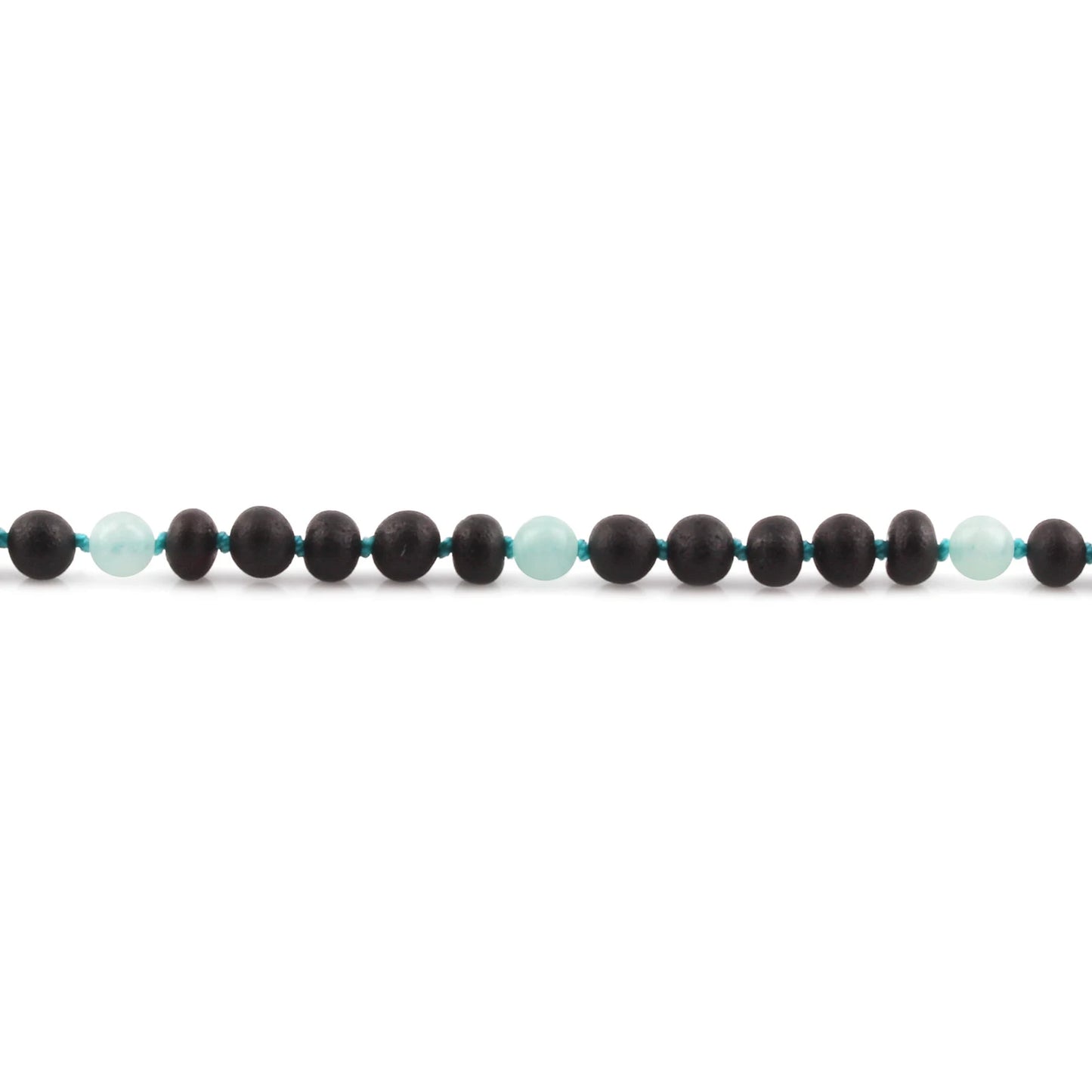 KALUNG AMBER DENGAN SKY BLUE JADE UNTUK JUNIOR. JN85-S