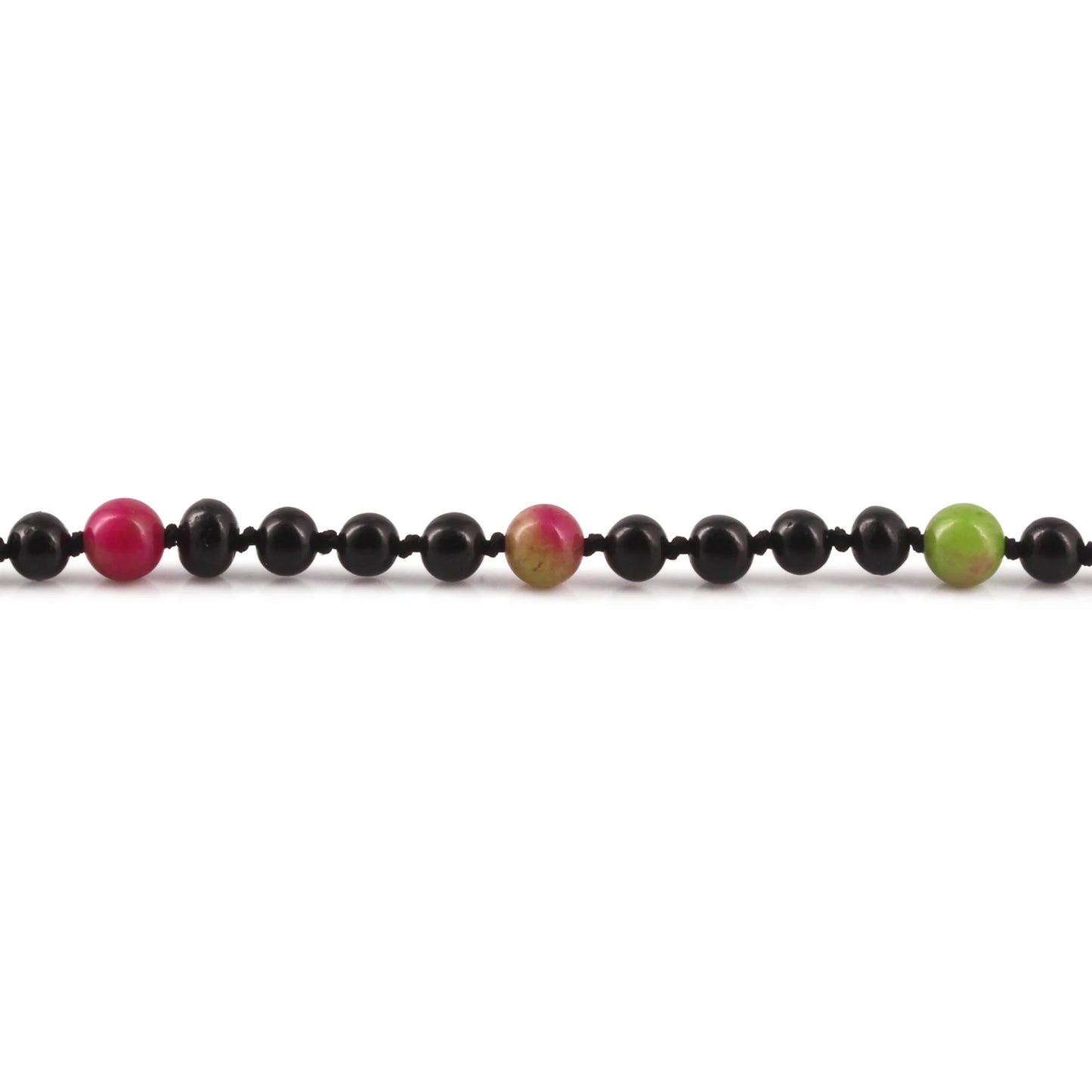 GELANG BAYI AMBER DENGAN PINK JADE. LE565