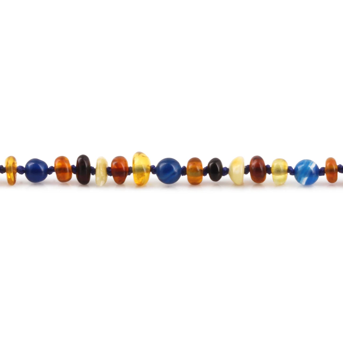 KALUNG BAYI AMBER DENGAN BLUE LACE AGATE. XR42M-BL