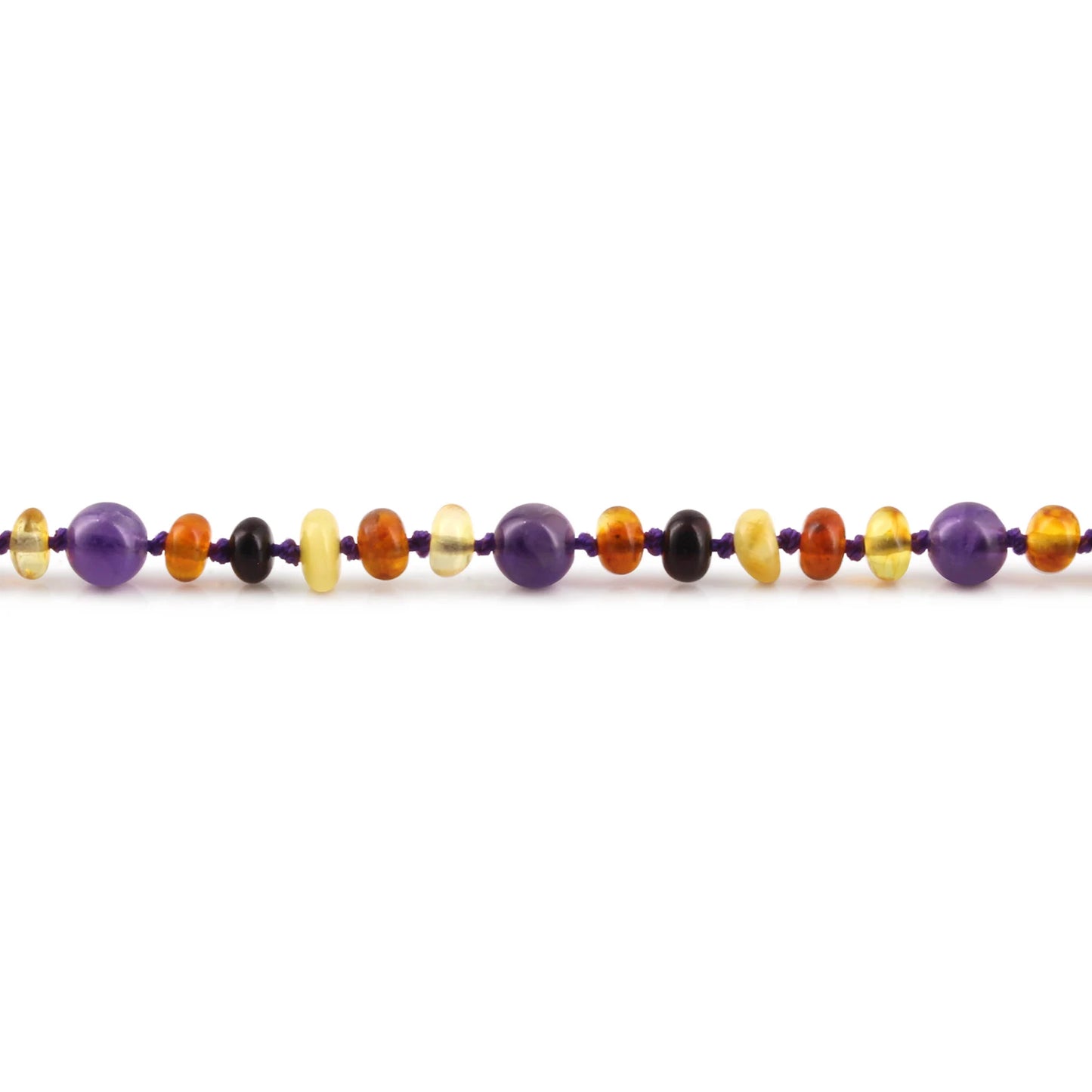 KALUNG BAYI AMBER DENGAN AMETHYST. XR53M-AM