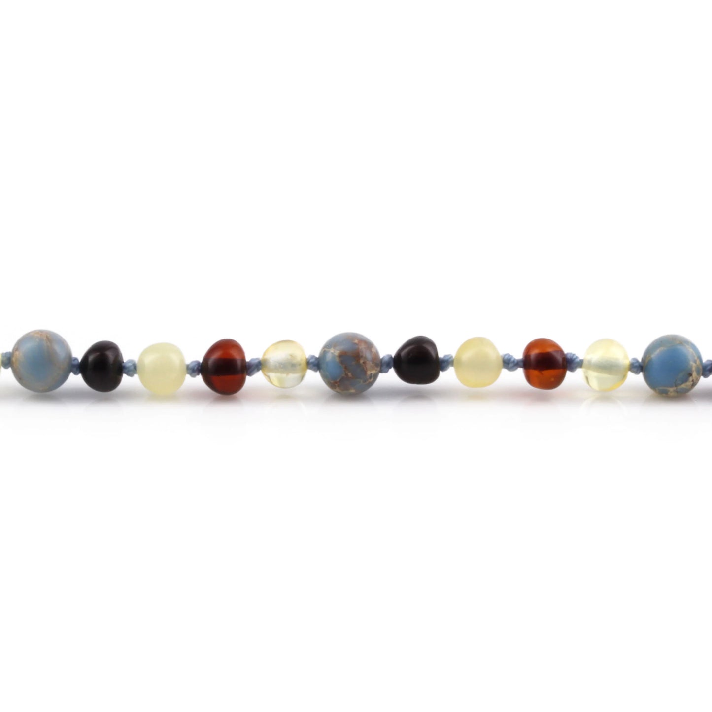 KALUNG BAYI AMBER DENGAN SKY BLUE IMPERIAL JASPER. LE466