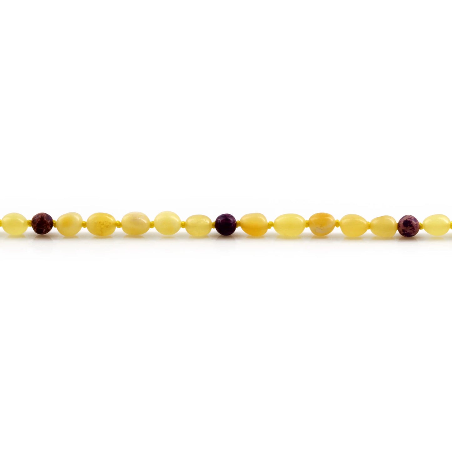 KALUNG BAYI AMBER DENGAN PURPLE IMPERIAL JASPER. LE479