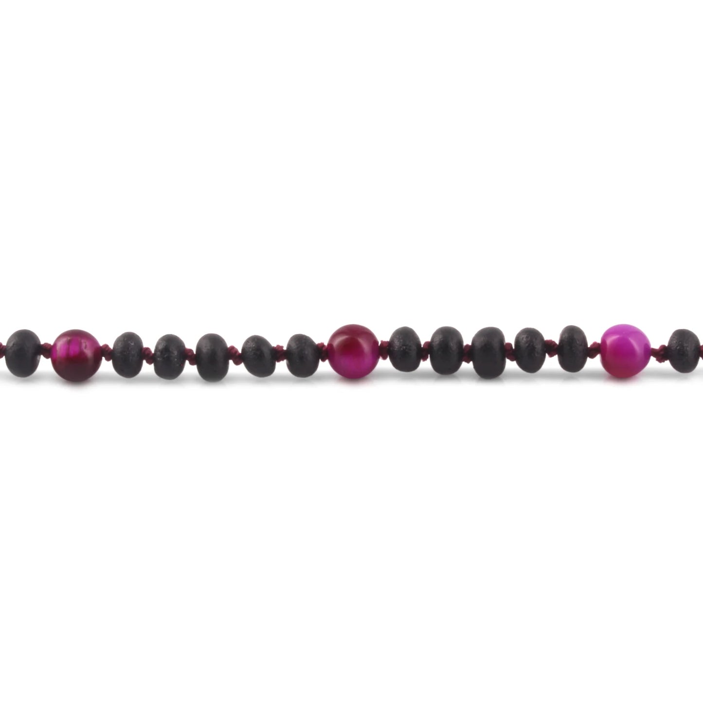 KALUNG BAYI AMBER DENGAN MAGENTA TIGER EYE. LE571