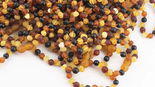 Sentuhan Alami dan Gaya Klasik untuk Si Kecil: Kalung dan Gelang Amber Bayi Multicolour