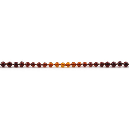 KALUNG AMBER JUNIOR RAINBOW BROWN GLOSSY 38CM. 5X5MM