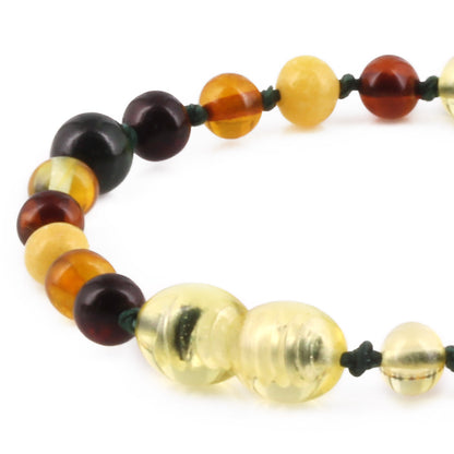 GELANG AMBER UNTUK DEWASA KOMBINASI GREEN TIGER EYE - BLE268