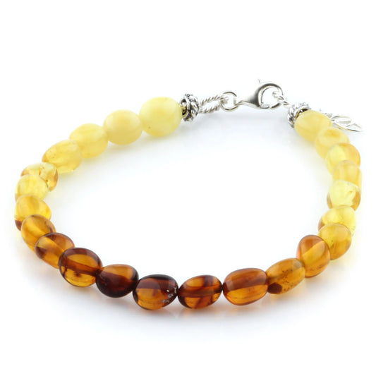 Gelang Amber Dewasa Dengan Perak. SB93