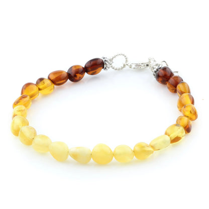 Gelang Amber Dewasa Dengan Perak. SB94