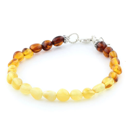 Gelang Amber Dewasa Dengan Perak. SB94
