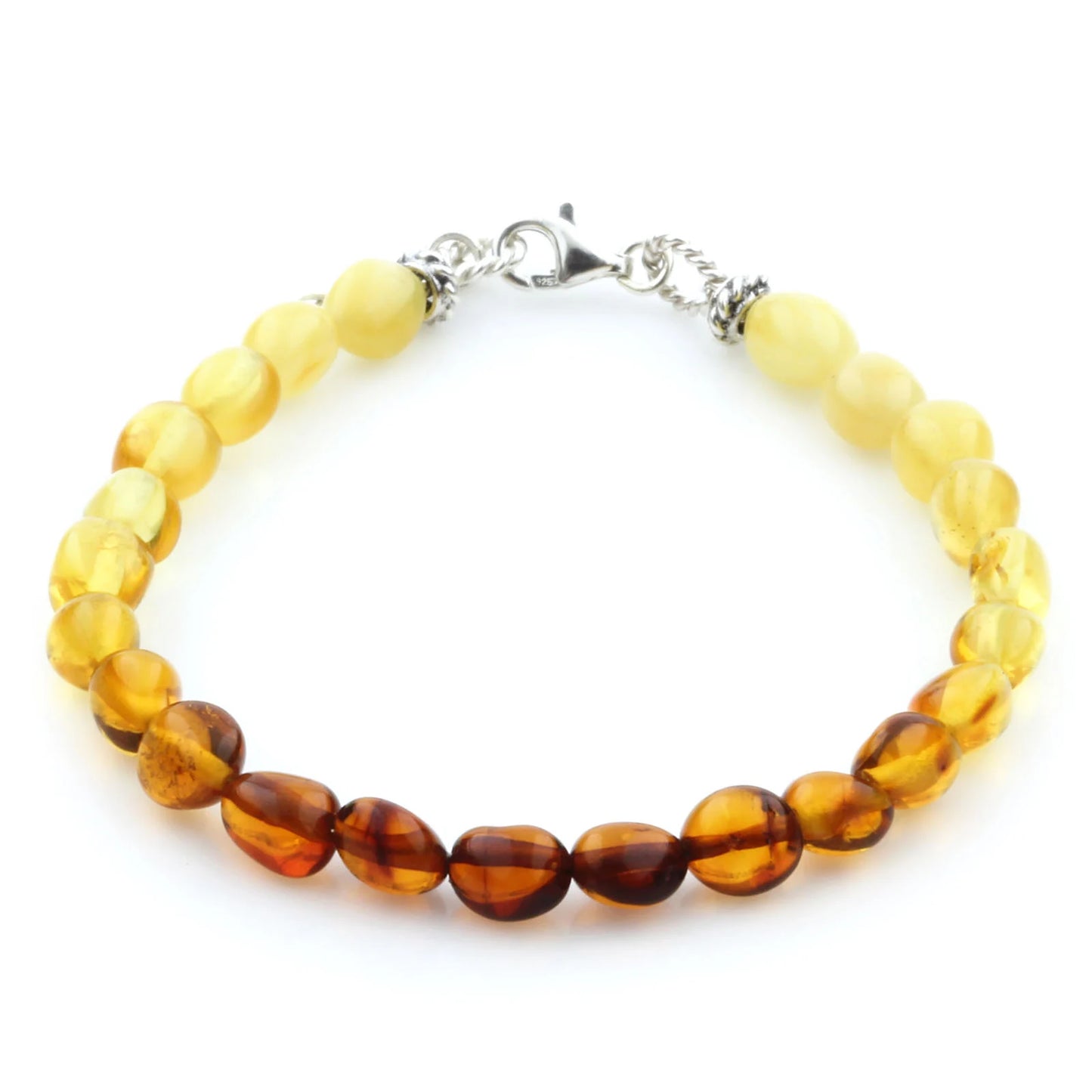 Gelang Amber Dewasa Dengan Perak. SB93
