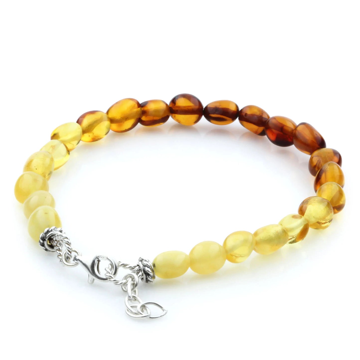 Gelang Amber Dewasa Dengan Perak. SB93