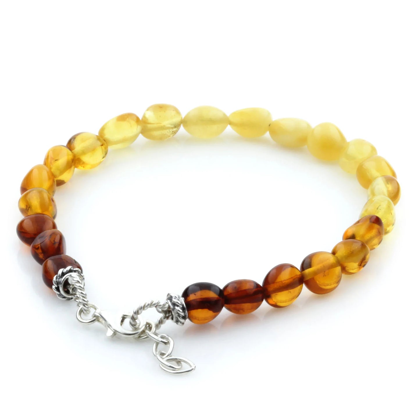 Gelang Amber Dewasa Dengan Perak. SB94