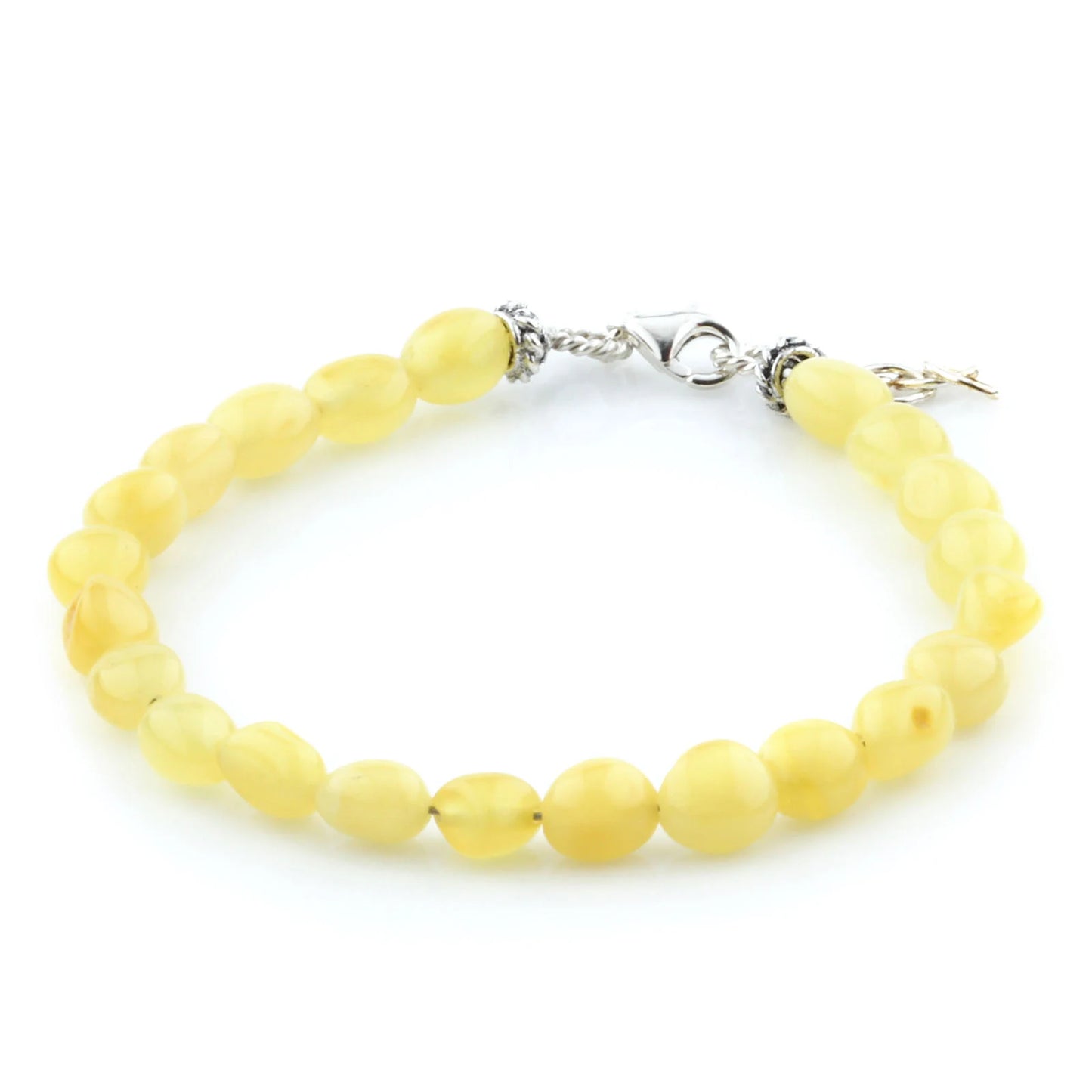 Gelang Amber Dewasa Dengan Perak. SB98