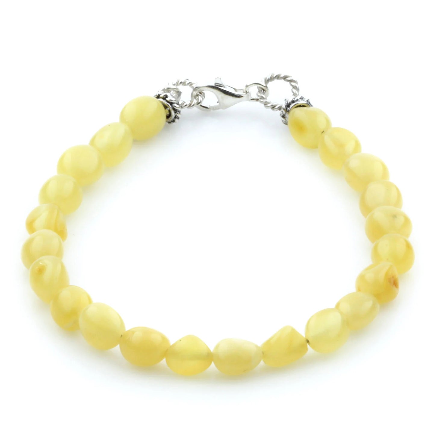 Gelang Amber Dewasa Dengan Perak. SB98