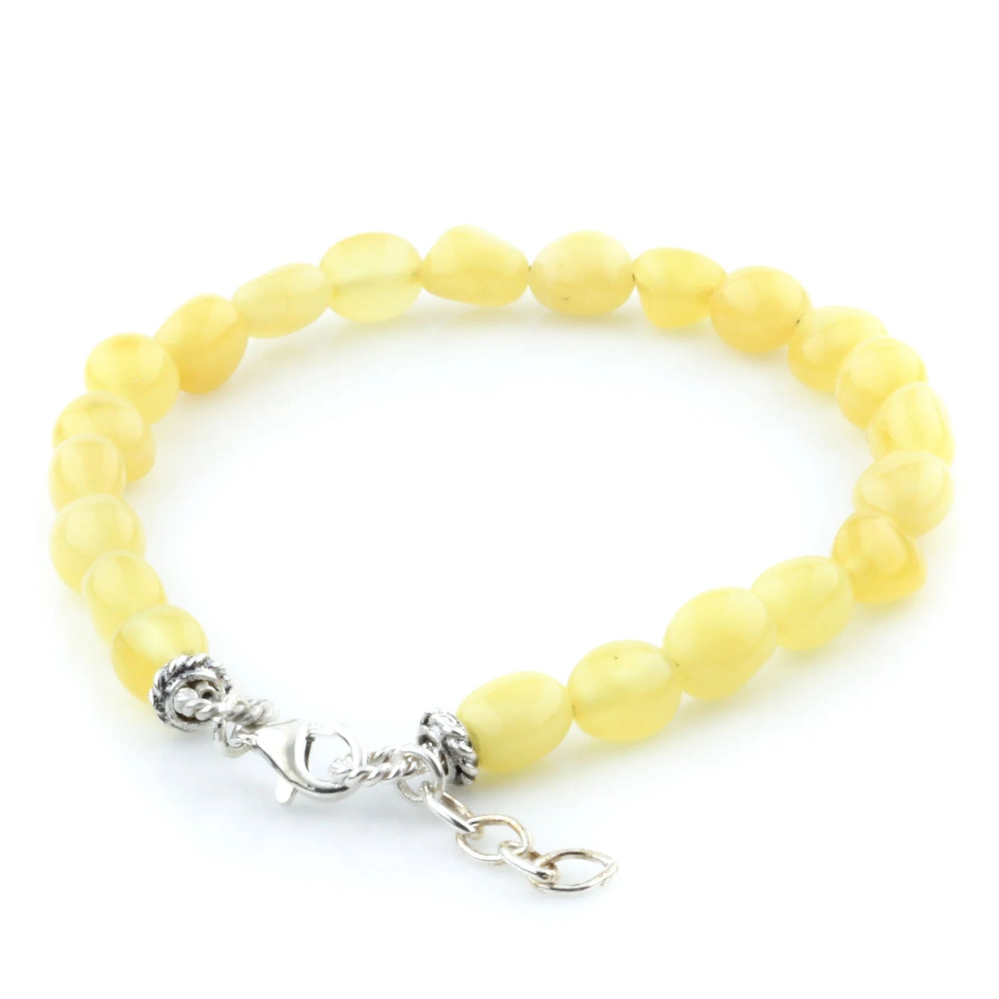 Gelang Amber Dewasa Dengan Perak. SB98