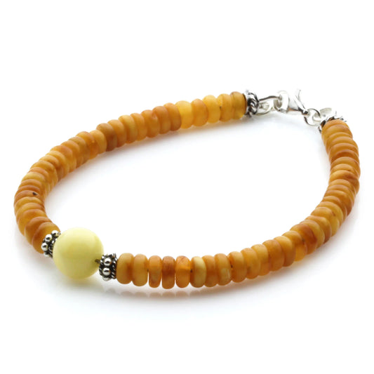 Gelang Amber Dewasa Dengan Perak. SB124