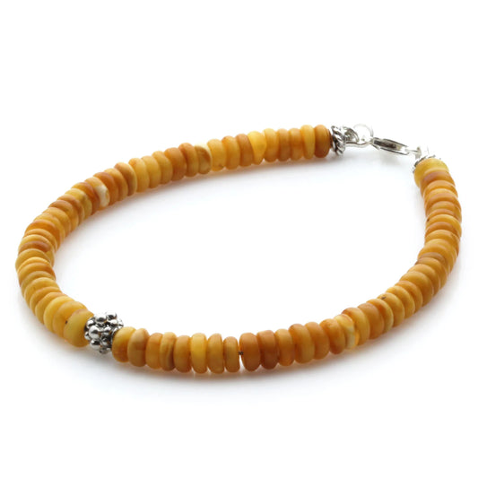 Gelang Amber Dewasa Dengan Perak. SB132