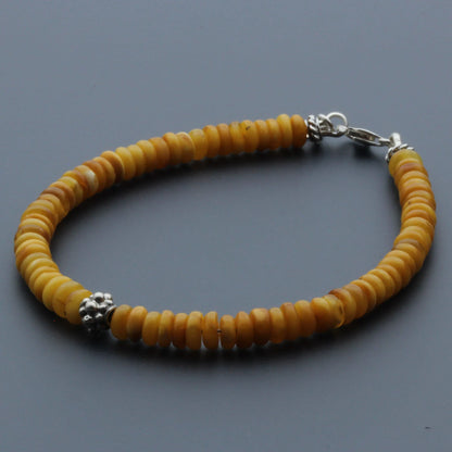 Gelang Amber Dewasa Dengan Perak. SB132