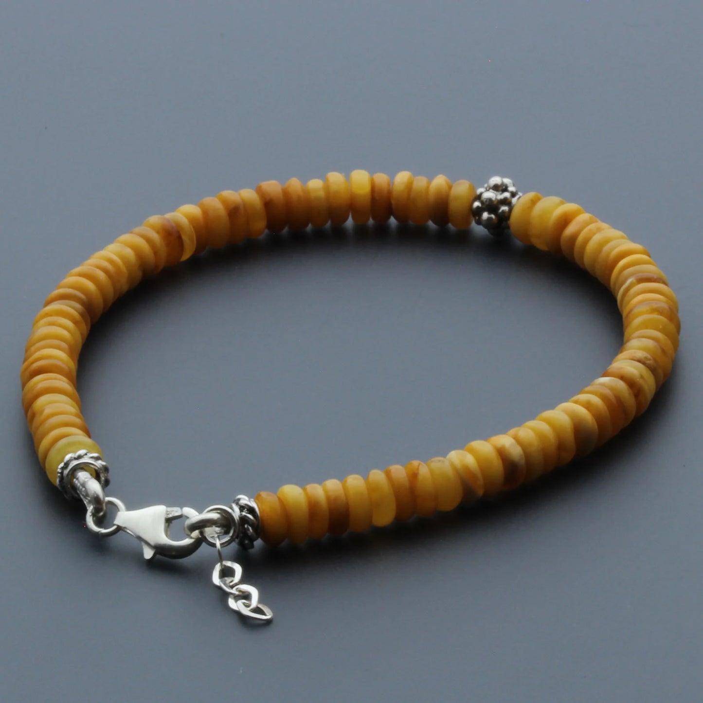 Gelang Amber Dewasa Dengan Perak. SB132