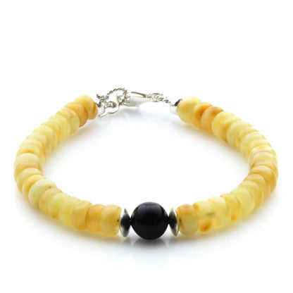 Gelang Amber Dewasa Dengan Perak. SB115