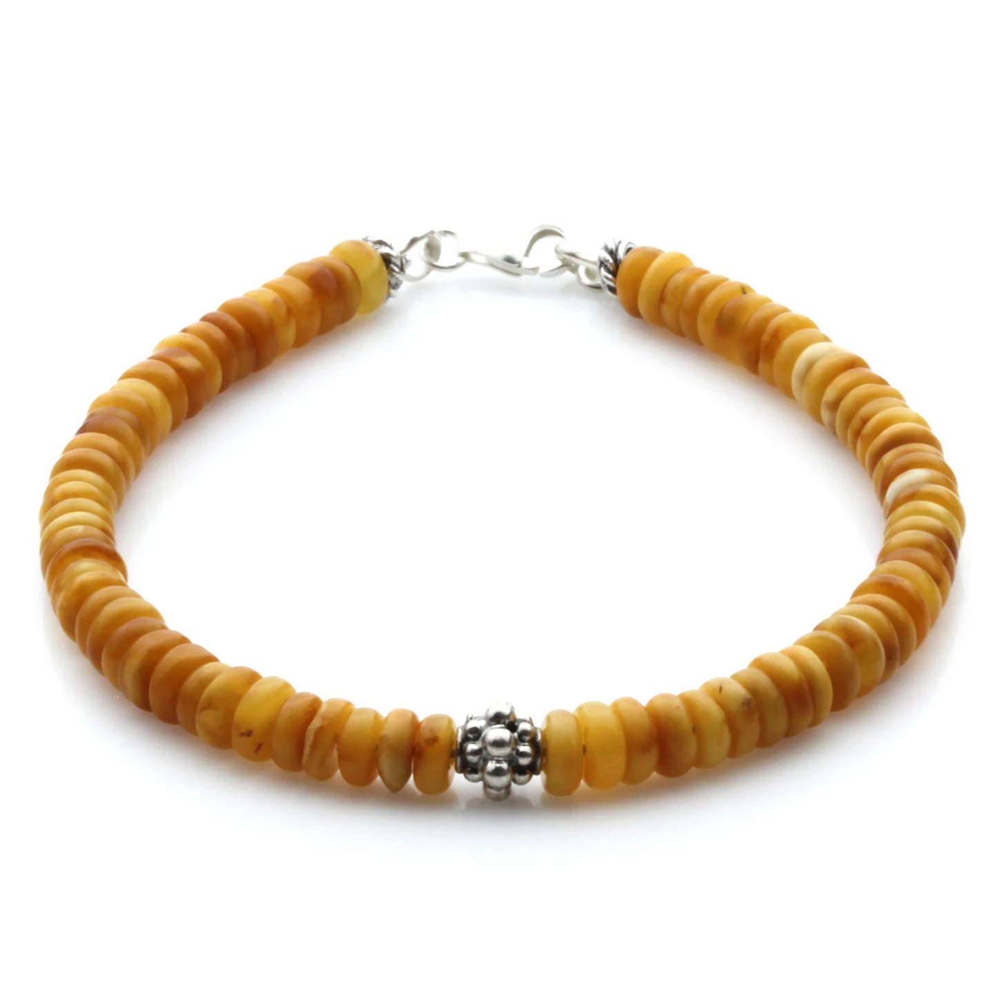 Gelang Amber Dewasa Dengan Perak. SB132