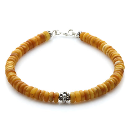 Gelang Amber Dewasa Dengan Perak. SB132