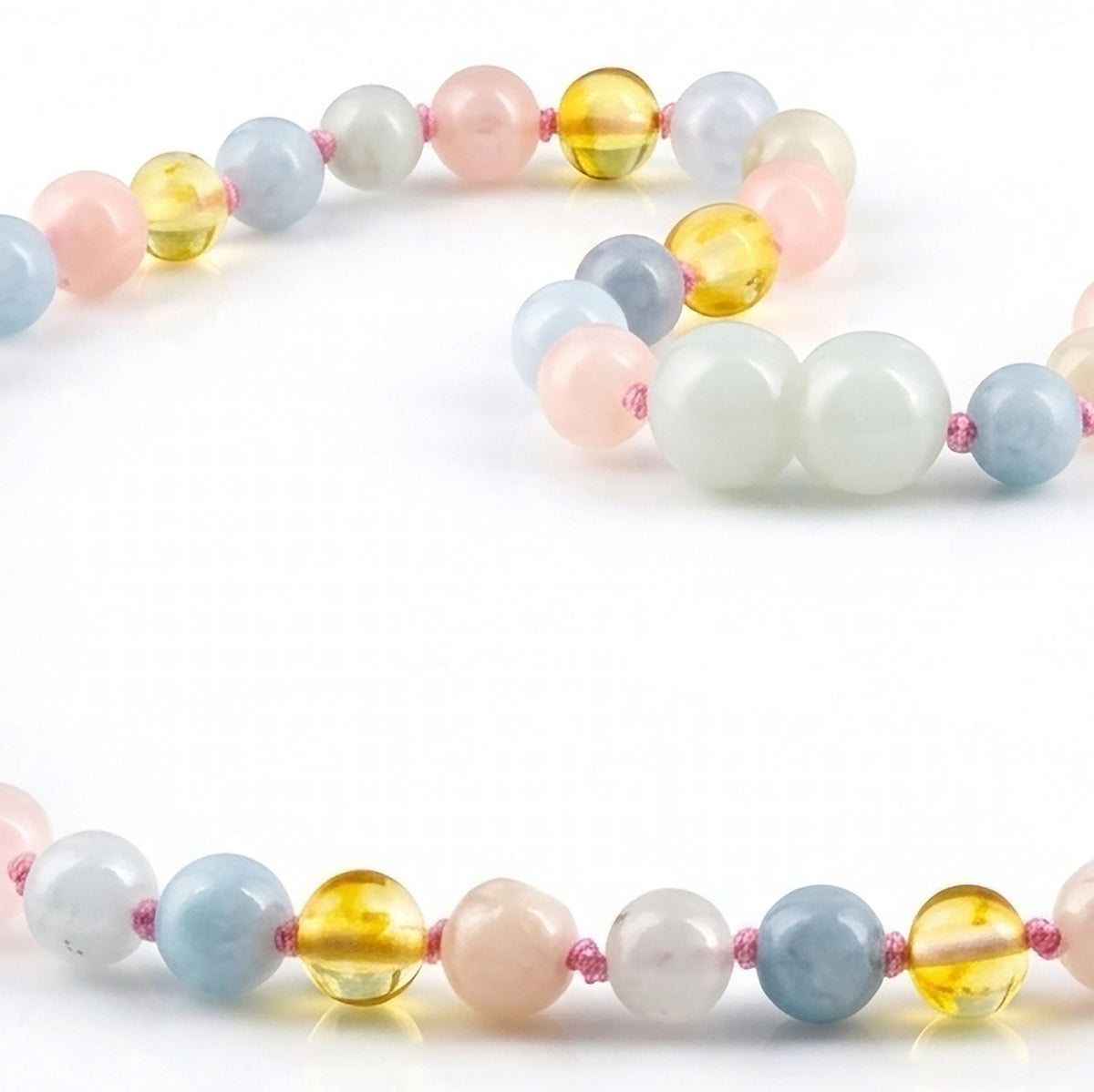 KALUNG MORGANITE & BALTIC AMBER UNTUK JUNIOR G01