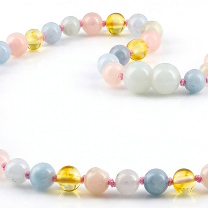 KALUNG MORGANITE & BALTIC AMBER UNTUK JUNIOR G01