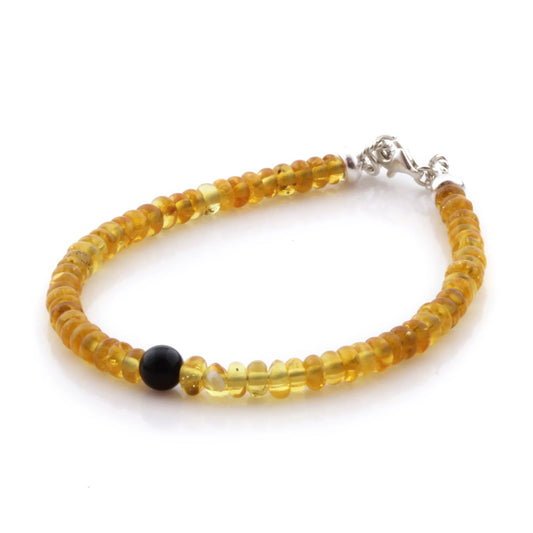 Gelang Amber Dewasa Dengan Perak. SBB13
