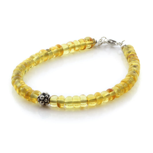 Gelang Amber Dewasa Dengan Perak. SBB20